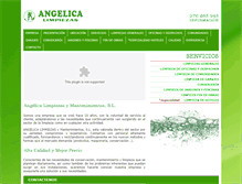 Tablet Screenshot of limpiezasangelica.com